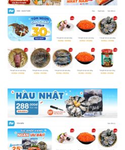 Theme Wordpress hải sản 2